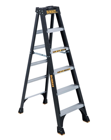 Product image for L-VIL DXL3010-06 6FT FG STEP TYPE IA FIBERGLASS STEPLADDER