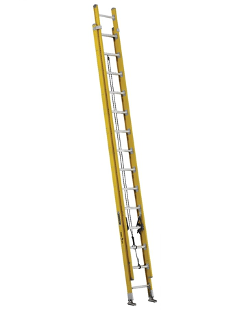 Product image for Louisville Ladder FE4228HD 28 Foot 375 lb Duty Rating Fiberglass Extension Ladder