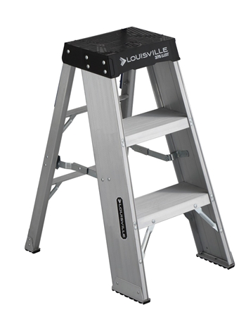 Product image for Louisville Ladder AY8003 3 Foot 300 lb Duty Rating Aluminum Step Stands