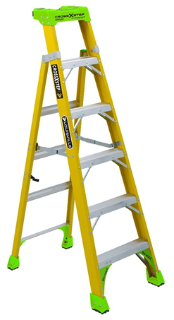 Product image for L-VIL FXS1406HD 6FT FIBERGLASS STEPLADDER TYPE T-IAA