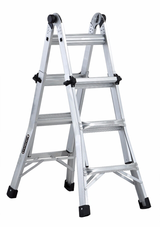 Product image for 13 ft Louisville L-2098-13 Aluminum Multipurpose Ladder, Type IA, 300 lb Load Capacity
