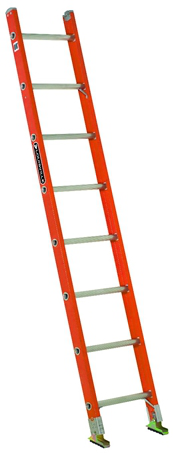 Product image for Louisville Ladder FE3108 8 Foot Fiberglass Single Extension Ladder