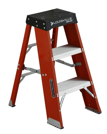 Product image for L-VIL FY8003 3FT FG STEP STOOL LADDER TYPE IAA 375LB FIBERGLASS STEPLADDER 300lbs