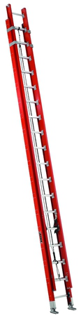 Product image for L-VIL FE7236 36FT FG EXTENSION LADDER TYPE IA 300LB PLT CONN FIBERGLASS EXTENSION LADDER Extension Ladder Type IA 300lbs