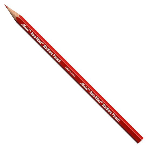 Silver-Streak & Red-Riter Welders Pencils - Pack of 12, Red