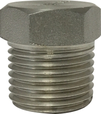 1/8 1000/3000# T-316 BARSTOCK HEX HEAD PLUG