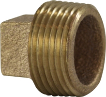1-1/4 BRONZE SQUARE HEAD CORED PLUG