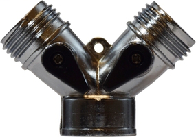 3/4 GARDEN HOSE Y ZINC CONNECTOR W/2 LEVERS