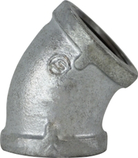 2-1/2 GALVANIZED 45 ELBOW