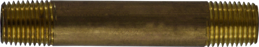 1/4 X 2-1/2 RED BRASS NIPPLE