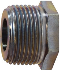 3/8X1/8 MXF ZINC PLTD STEEL HEX BUSH