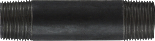 1 X CLOSE BLACK STEEL NIPPLE