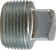 1/4 ZINC PLTD SQ HD STEEL PLUG