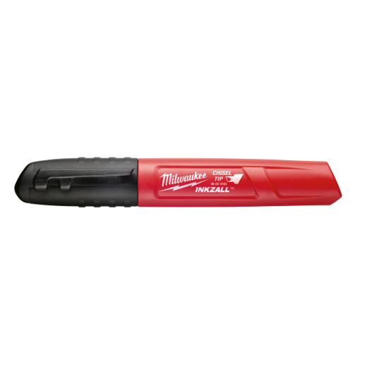 Milwaukee Tool 48-22-3103 5.6 Inch Black Chisel Fine Tip Jobsite Marker Milwaukee Tool 48-22-3103 5.6 Inch Black Chisel Fine Tip Jobsite Marker