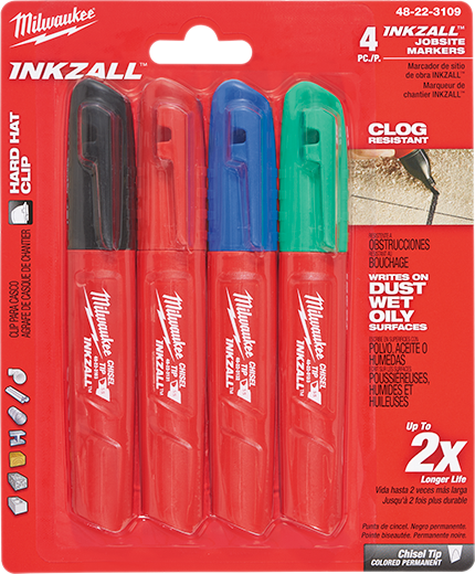 MILW 48-22-3109 4PK COLOR CHISEL PO MILW 48-22-3109 4PK COLOR CHISEL PO