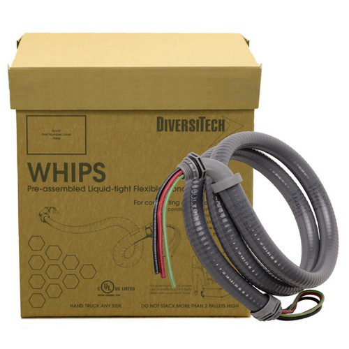 Mayer-DDS-DiversiWhips - Pallet Packs 3/4" X 6' #8 THHN - Non-Metallic Connectors-1