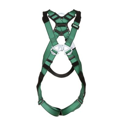 Product image for MSA 10206058 V-FORM HARNESS STANDARD BACK D-RING TONGUE BUCKLE LEG