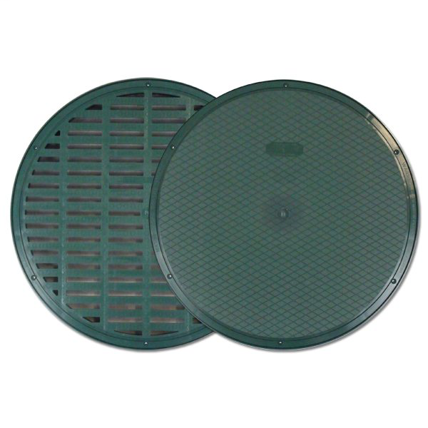 20" Distribution And Valve Box - 20" D-Box, 6 Hole With Flat Cover