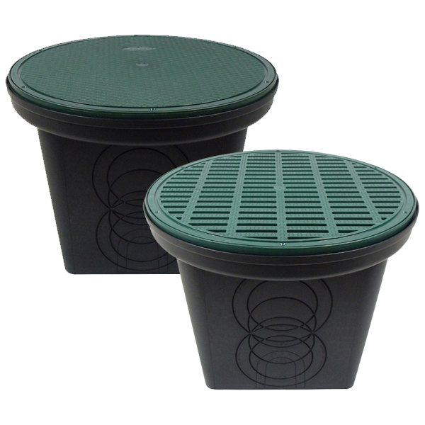 20" Round Catch Basins - 20" D-Box, 6 Hole With Grate