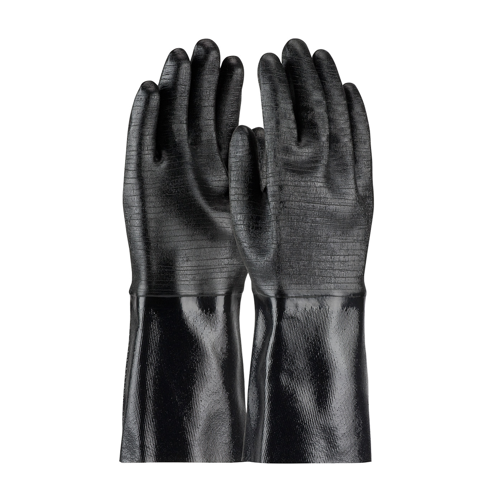 Product image for PIP 57-8640R Neoprene Coated Glove w/ Interlock Liner and Etched Rough Finish - 14"