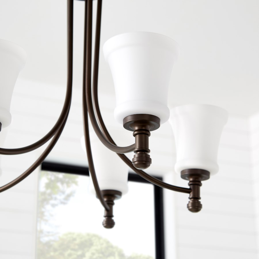 Rossington 5 Light Oiled Bronze Transitional Chandelier