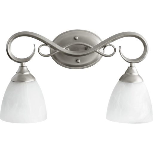 Powell 2 Light Traditional Classic Nickel Vanity