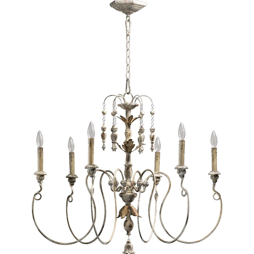 Mayer-DDS-Salento 6 Light Persian White Traditional Chandelier-1