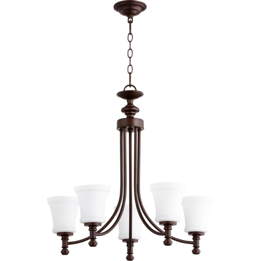 Rossington 5 Light Oiled Bronze Transitional Chandelier