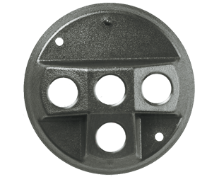 Product image for RAB C4TB COVER ROUND PLASTIC 4 HOLE