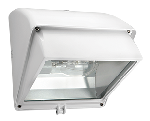 Product image for RAB WP1CH70W 70 W 120 Volt 8-1/2 x 7-1/2 x 8-5/8 Inch White HID Wall Pack