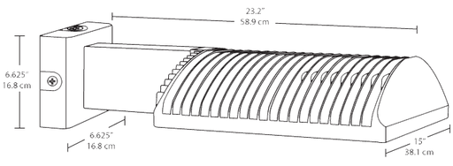 Product image for RAB WPLED3T50W/PC WALL 50W TIII 5K