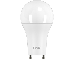 Product image for RAB A19-9-GU24-830-DIM LED A19 9.5W