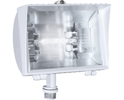 RAB QF200FW 200 W 120 Volt 5-1/2 x 6 Inch White Die-Cast Aluminum Quartz Floodlight Fixture