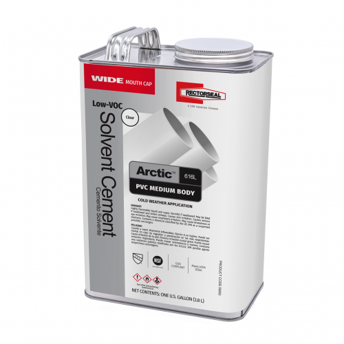 Product image for RES 55953 GAL MED PVC 616L SLV CMNT