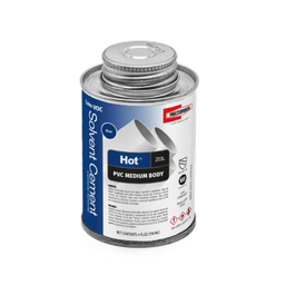 Product image for Rectorseal 55988 1/4-Pint PVC HOT™ 203L Medium Body Solvent Cement, w/ Dauber Top