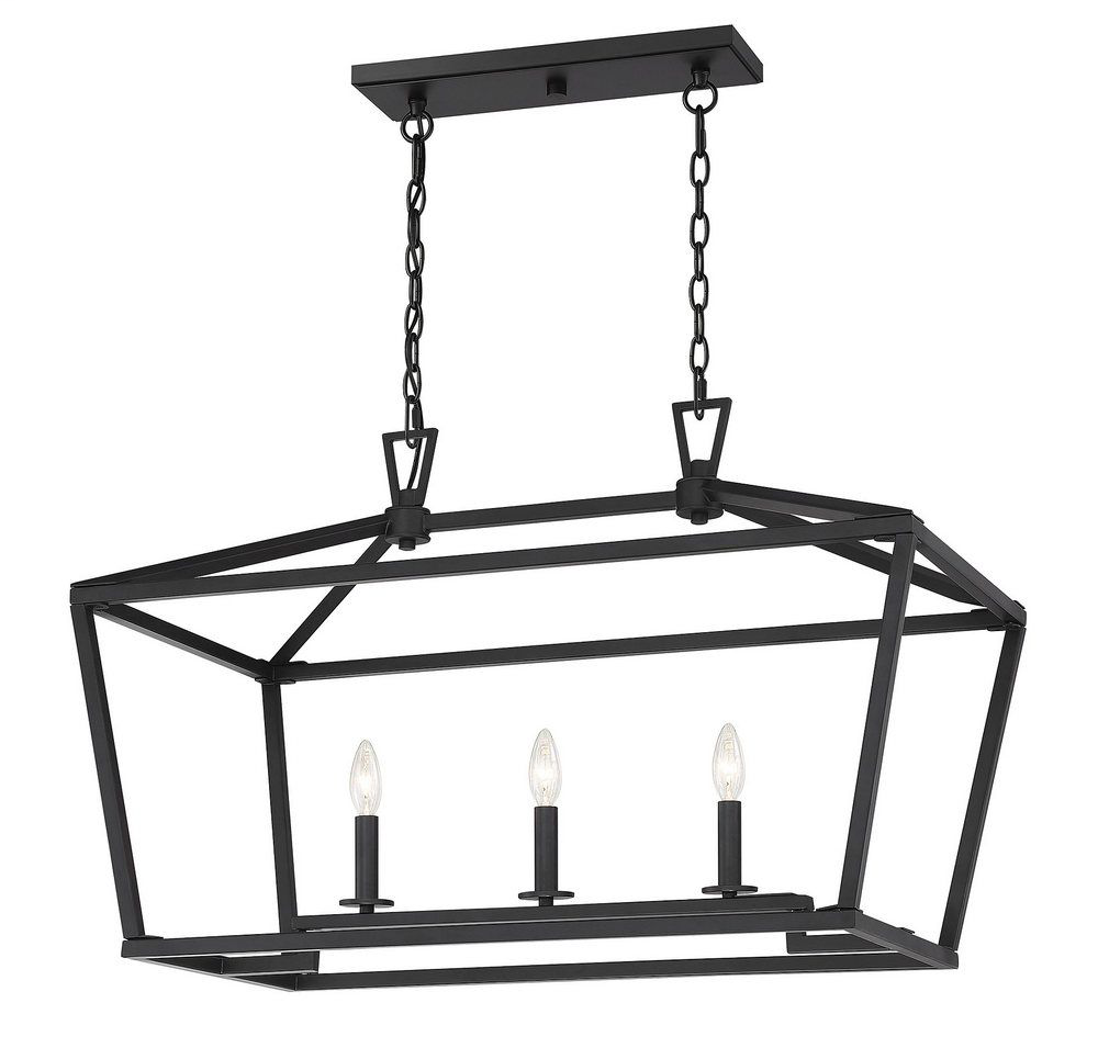 Townsend 3 Light Trestle, Matte Black