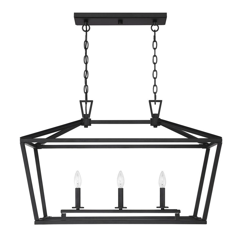 Townsend 3 Light Trestle, Matte Black