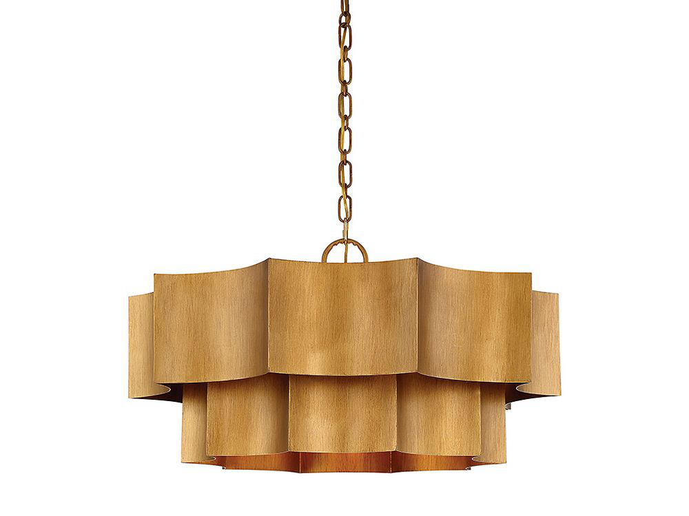 Product image for SAVOY 7-101-6-54 SHELBY 6-LIGHT PENDANT IN GOLD PATINA