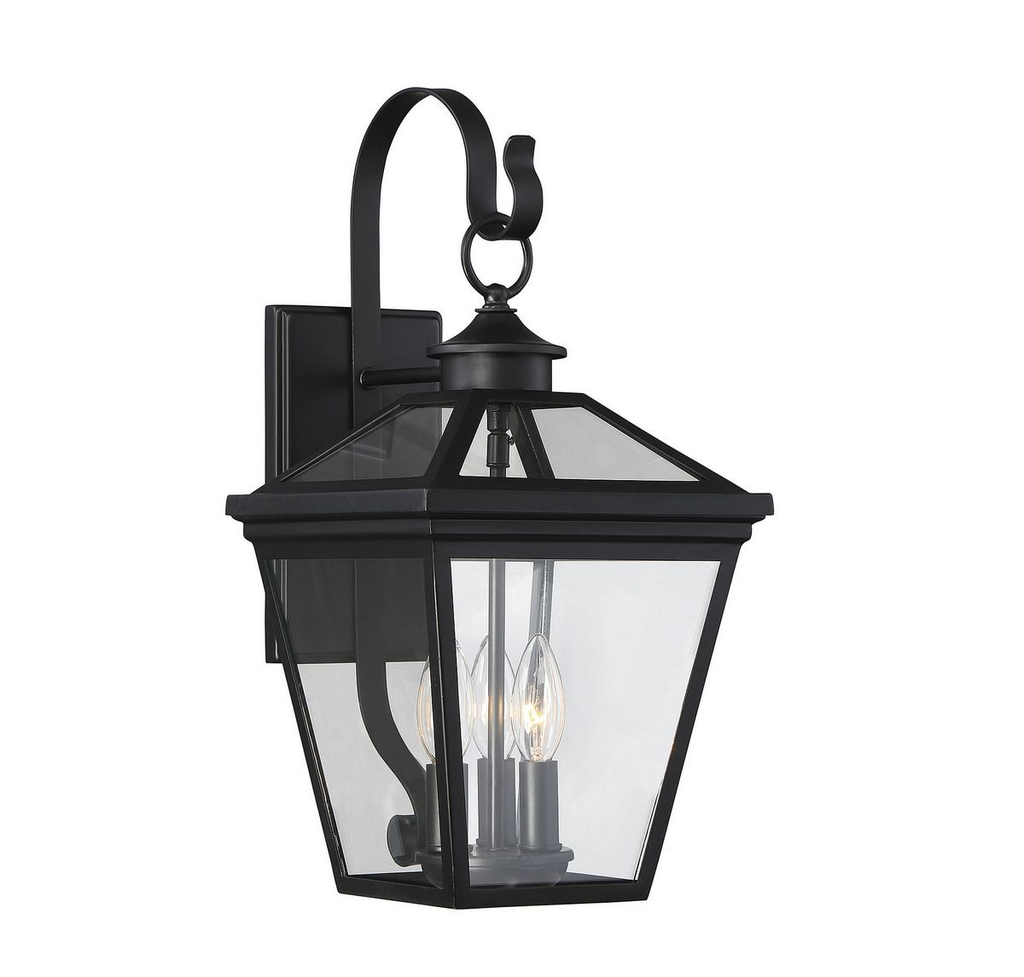 Product image for SAVOY 5-141-BK BLACK 19IN HIGH EXTERIOR WALL LIGHT