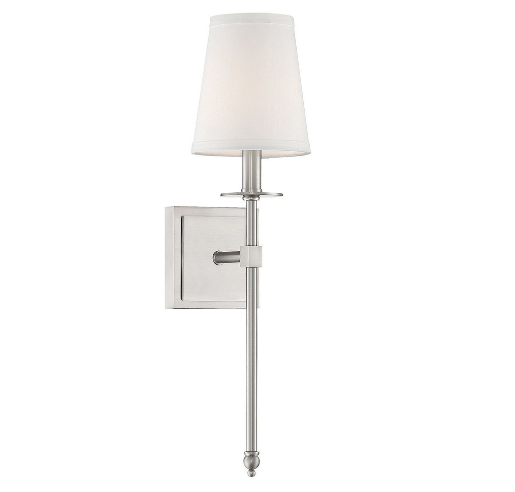 Product image for Monroe 1 Light Wall Sconce - Satin Nickel
