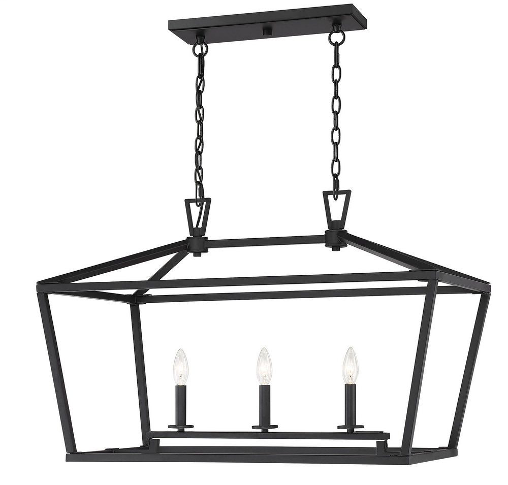 Townsend 3 Light Trestle, Matte Black