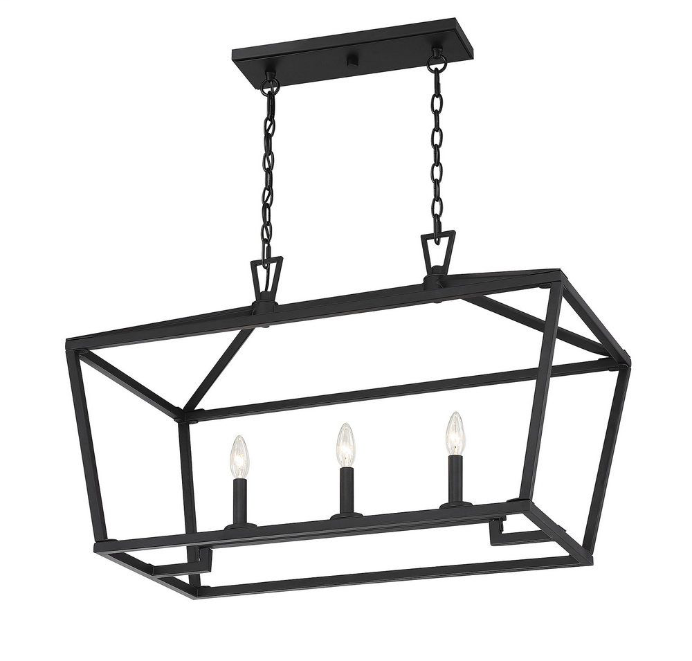 Townsend 3 Light Trestle, Matte Black