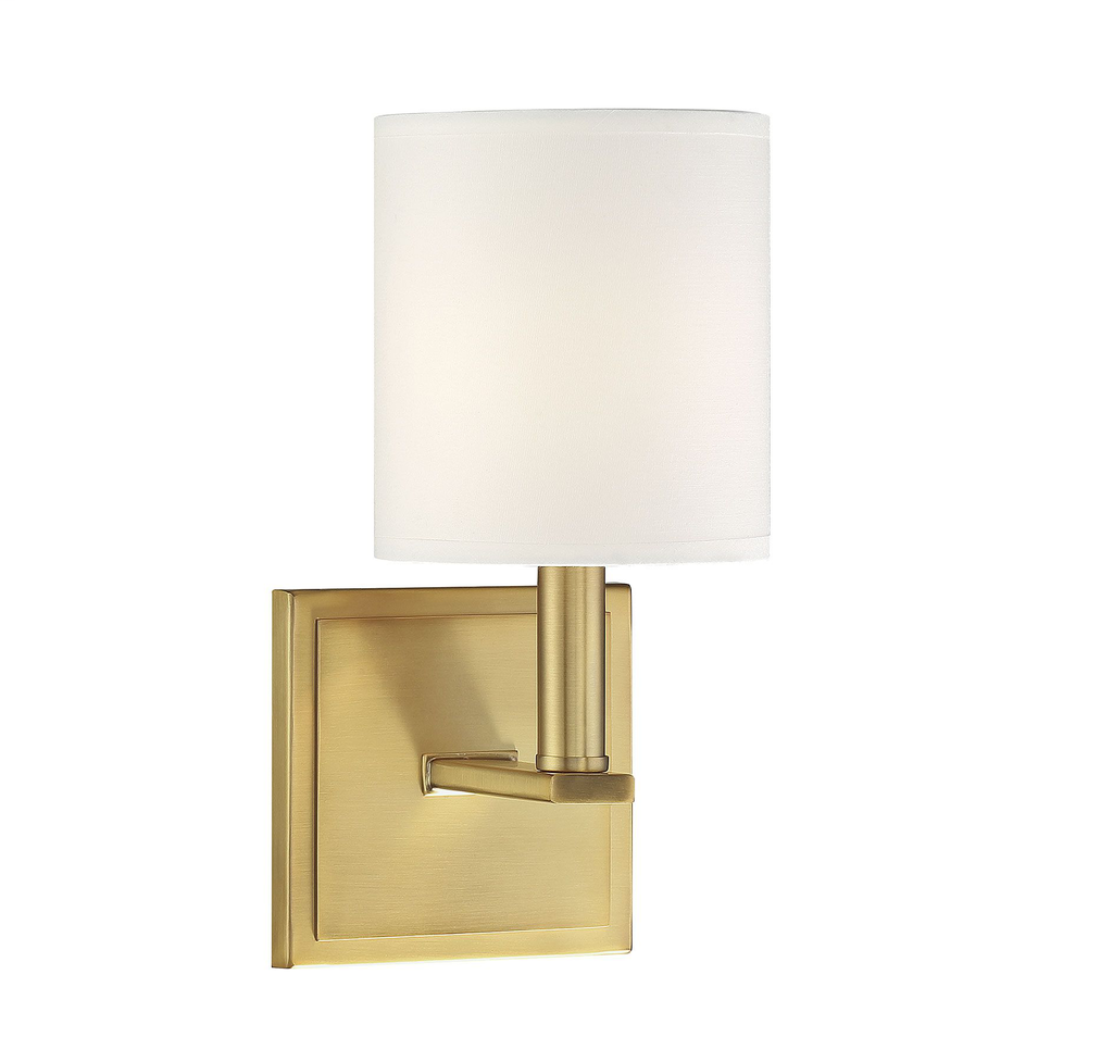 Product image for SAVOY 9-1200-1-322 WAVERLY WARM BRASS SCONCE