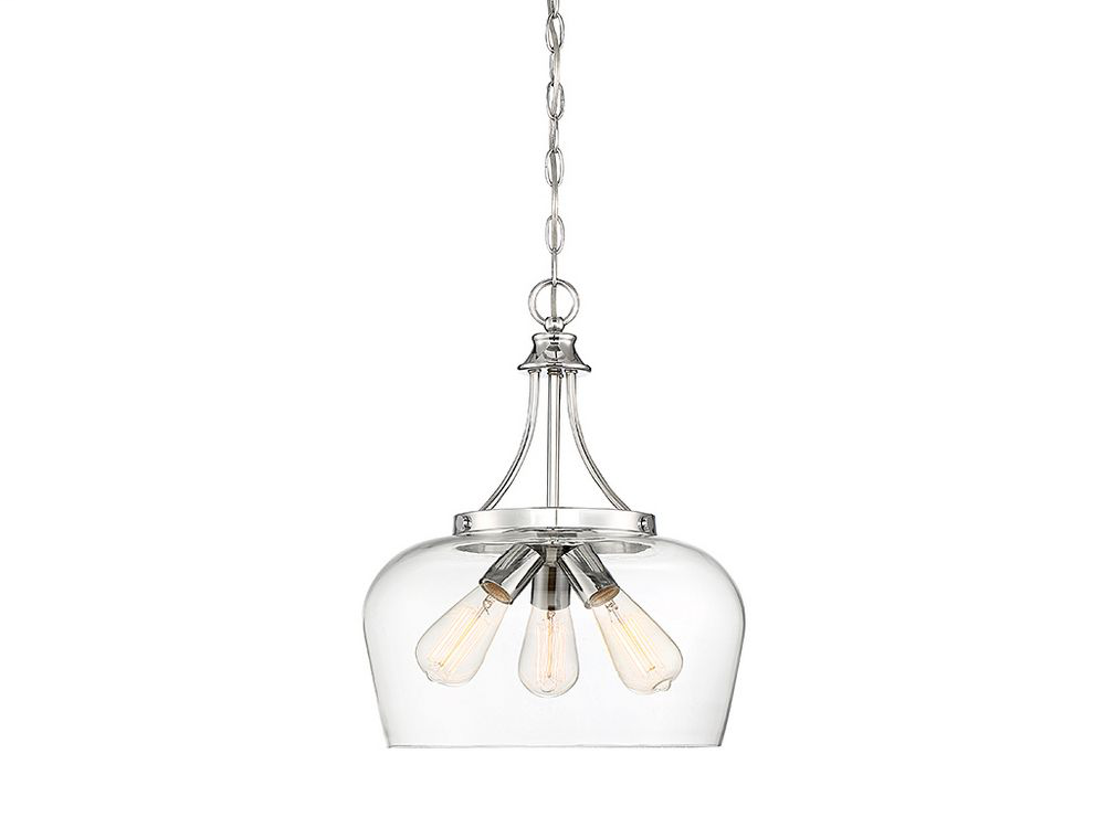 Product image for SAVOY 7-4034-3-11 3 LT PENDANT POL CHROME