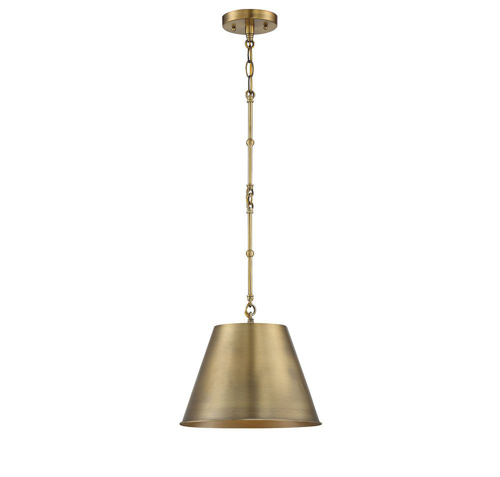 Product image for SAVOY 7-132-1-322 1LT 12IN WARM BRASS PENDANT