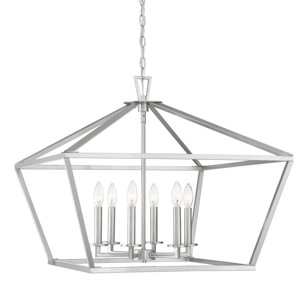 Product image for SAVOY 3-325-6-SN TOWNSEND 6-LIGHT PENDANT IN SATIN NICKEL