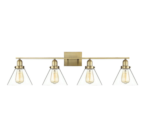 Product image for Drake 4 Light Vanity - Warm Brass