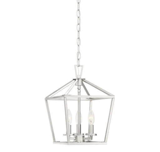 Townsend 3 Light Foyer, Satin Nickel