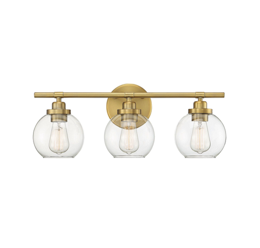Product image for Carson 3 Light Vanity - Warm Brass