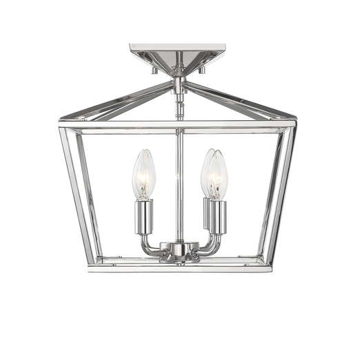 Product image for Townsend 4 Light Semi-Flush Mount - Polished Nickel